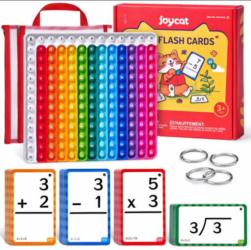 Multiplication Flash Cards Set – Math Learning & Fidget Toy for Kids